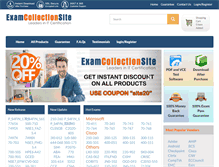 Tablet Screenshot of examcollectionsite.com